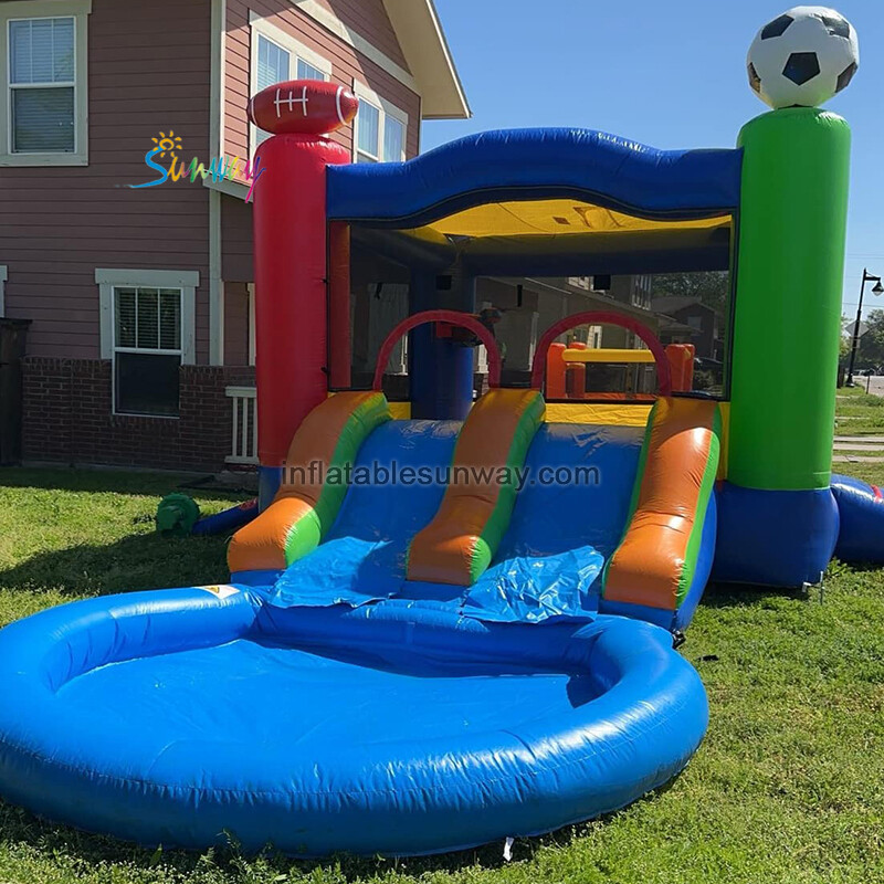 Inflatable bouncy castles